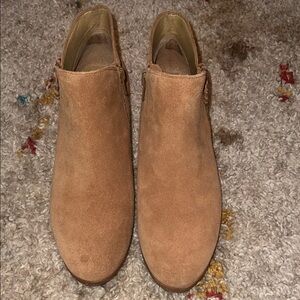 Jack Rogers Tan Suede Ankle Boots